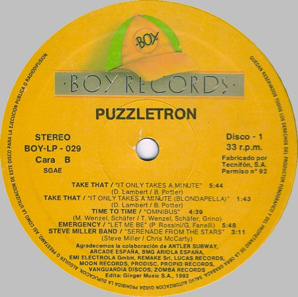 Various : Puzzletron (2xLP, Comp, P/Mixed)
