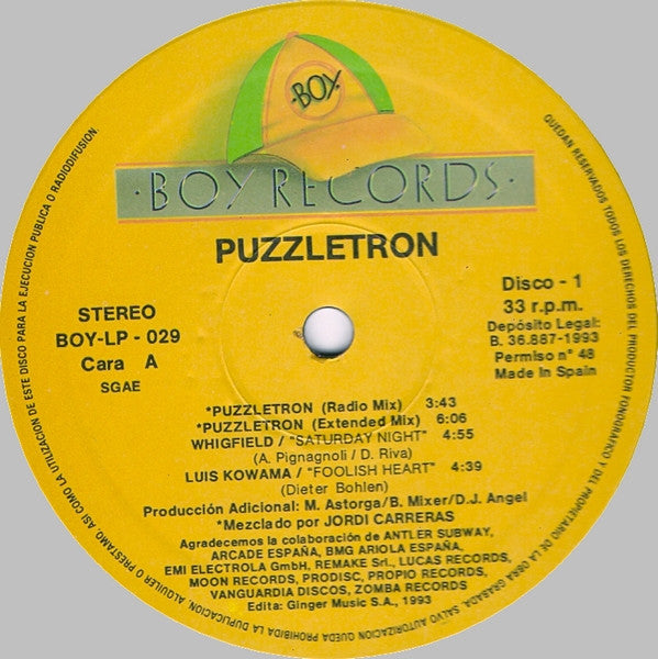 Various : Puzzletron (2xLP, Comp, P/Mixed)