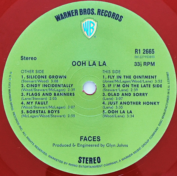 Faces (3) : Ooh La La (LP, Album, RE, Red)