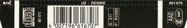 U2 : Desire (CD, Single)
