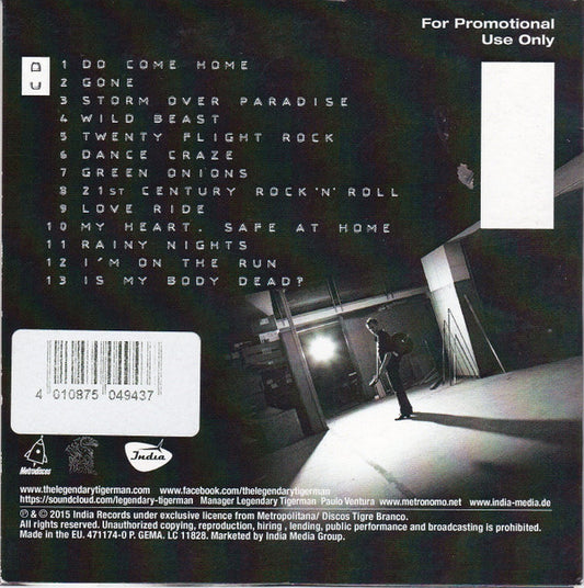 The Legendary Tiger Man : True (CD, Album, Promo, Car)