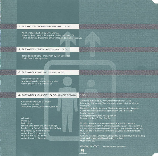 U2 : Elevation (CD, Single, CD4)