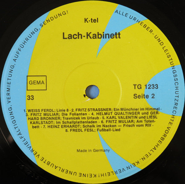 Various : Lach-Kabinett (LP, Comp, Mono)