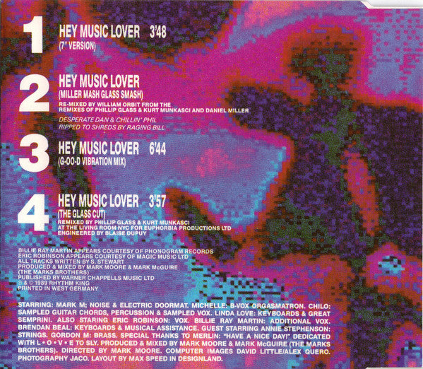 S'Express : Hey Music Lover (CD, Maxi)