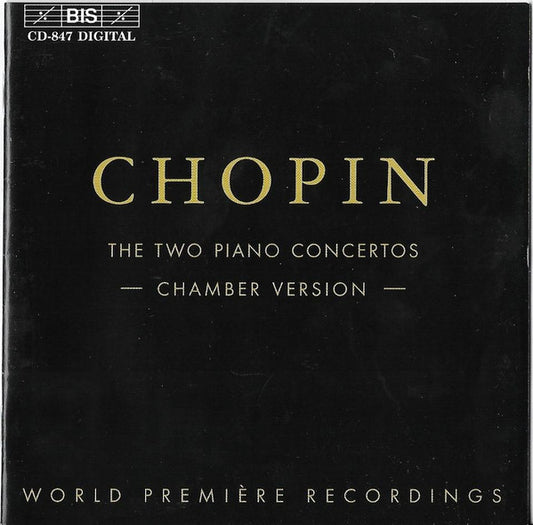 Frédéric Chopin, Fumiko Shiraga, The Yggdrasil Quartet : The Two Piano Concertos (Chamber Version) (CD, Album)