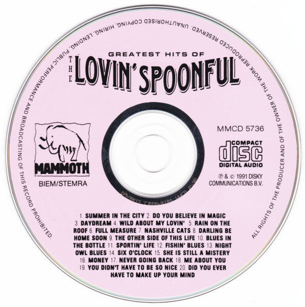 The Lovin' Spoonful : Greatest Hits Of The Lovin' Spoonful (CD, Comp)