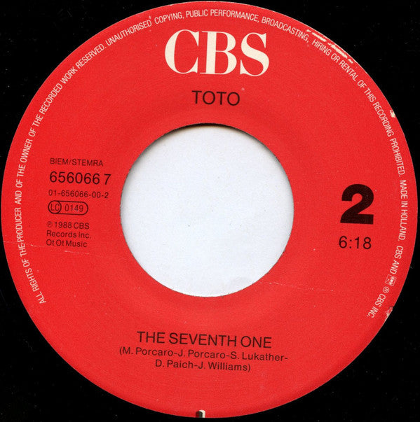 Toto : Love Has The Power (7", Single)