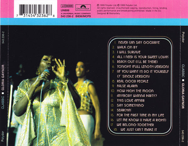 Gloria Gaynor : Classic Gloria Gaynor (CD, Comp, RM)