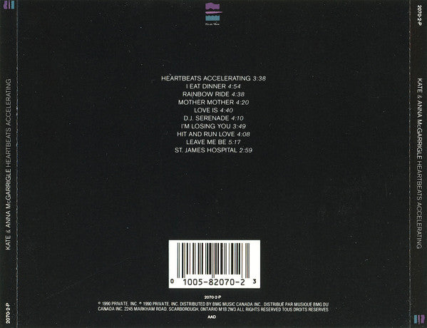 Kate & Anna McGarrigle : Heartbeats Accelerating (CD, Album)