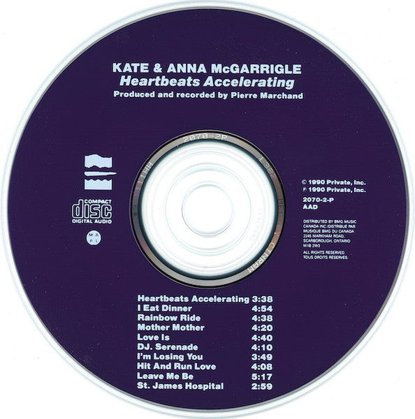 Kate & Anna McGarrigle : Heartbeats Accelerating (CD, Album)