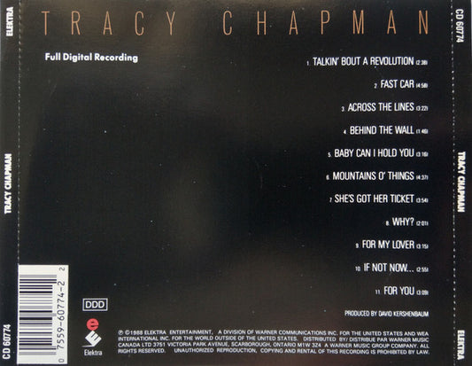 Tracy Chapman : Tracy Chapman (CD, Album, RE)