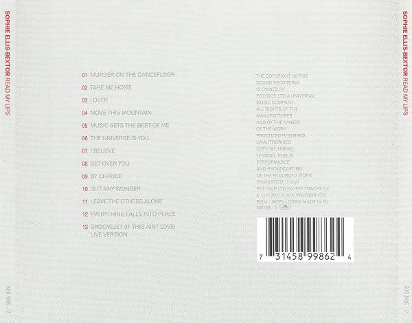 Sophie Ellis-Bextor : Read My Lips (CD, Album, S/Edition)