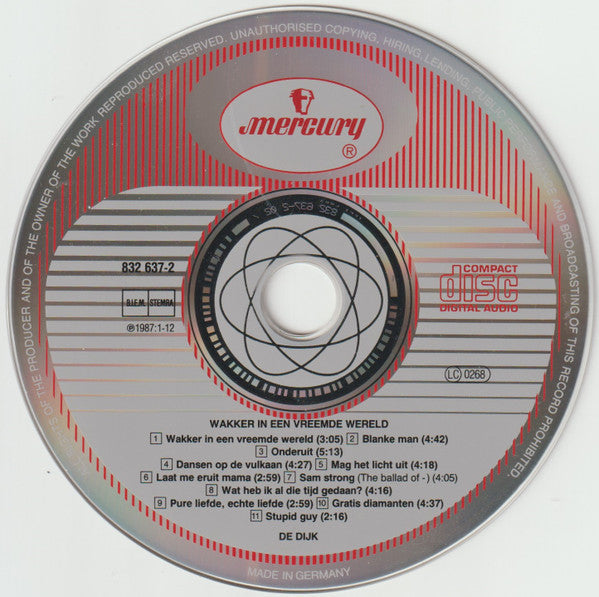 De Dijk : Wakker In Een Vreemde Wereld (CD, Album, RP)