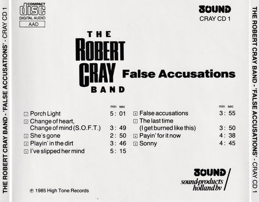The Robert Cray Band : False Accusations (CD, Album)