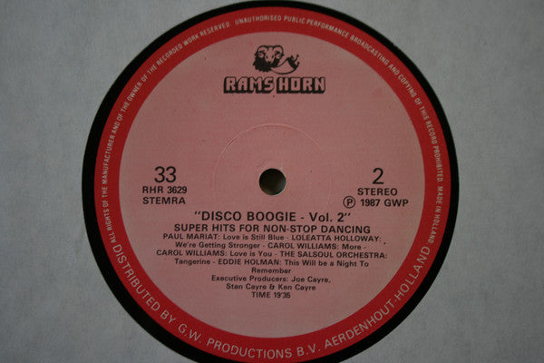 Various : Disco Boogie Vol. 2 (LP, Comp, Mixed)