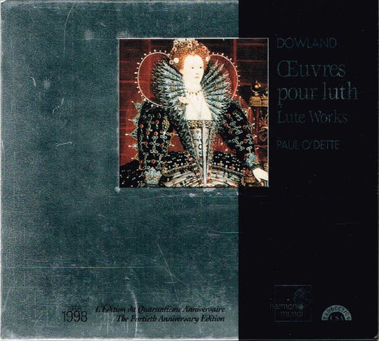 John Dowland - Paul O'Dette : Œuvres Pour Luth/Lute Works (CD, Album, RE)