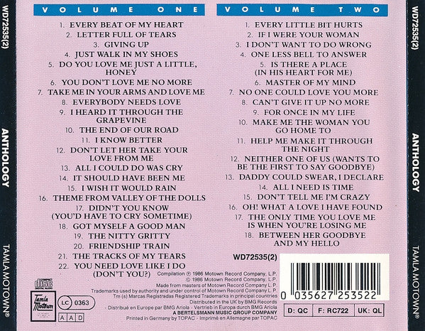 Gladys Knight And The Pips : Anthology (2xCD, Album, Comp, RE)