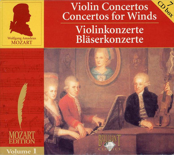 Wolfgang Amadeus Mozart : Violin Concertos / Concertos For Winds (Box + 7xCD)