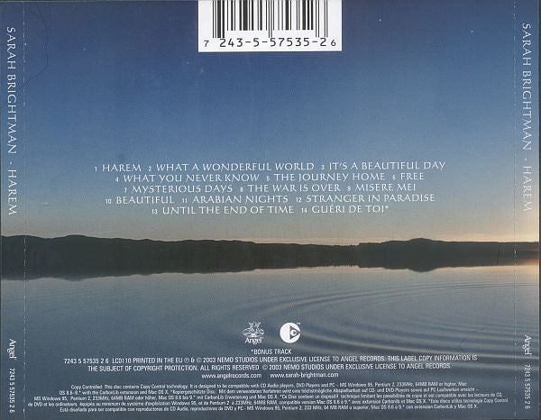 Sarah Brightman : Harem (CD, Album, Copy Prot.)