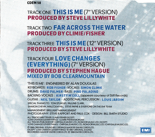 Climie Fisher : This Is Me (CD, Single)