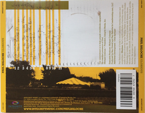 Paul Baloche : Glorious (CD, Album)