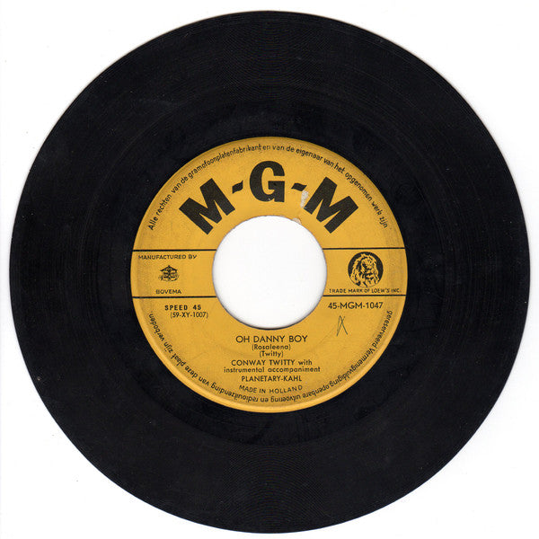 Conway Twitty : Oh Danny Boy (Rosaleena) (7", Single)