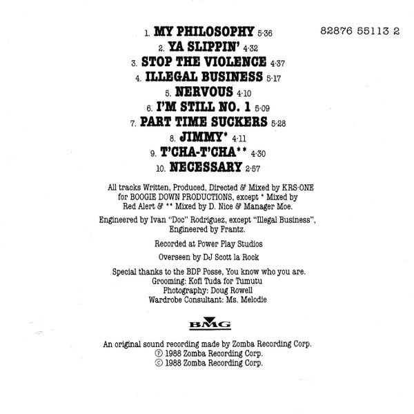 Boogie Down Productions : By All Means Necessary (CD, Album, RE)