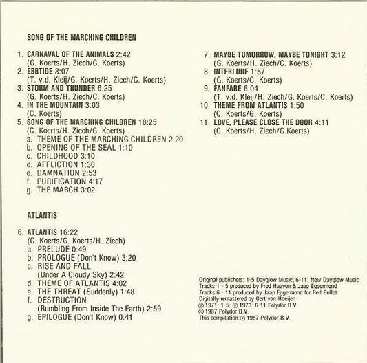 Earth And Fire : Song Of The Marching Children / Atlantis (CD, Comp, PDO)