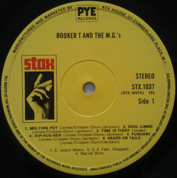 Booker T & The MG's : Memphis Sound (LP, Comp)
