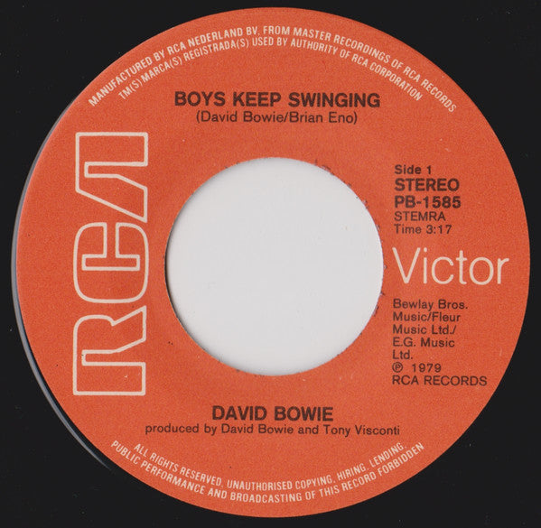 David Bowie : Boys Keep Swinging (7", Single)