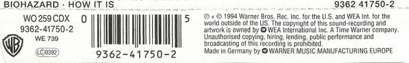 Biohazard : How It Is (CD, Single)
