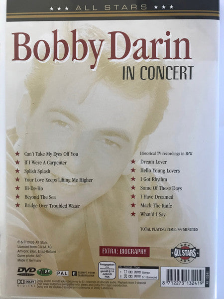 Bobby Darin : Mack The Knife - Bobby Darin In Concert (DVD-V, Multichannel, PAL)