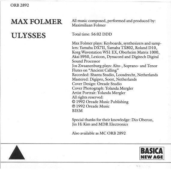 Max Folmer : Ulysses (CD, Album)
