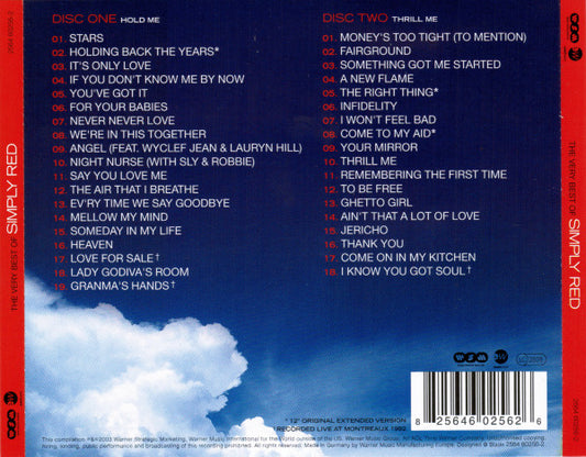 Simply Red : The Very Best Of Simply Red (2xCD, Album, Comp)