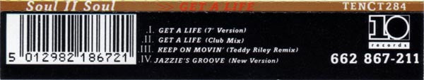 Soul II Soul : Get A Life (CD, Single)