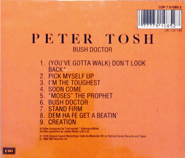 Peter Tosh : Bush Doctor (CD, Album, RE)