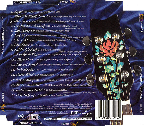 Golden Earring : Naked III (SACD, Hybrid, Multichannel, Album, Sup)