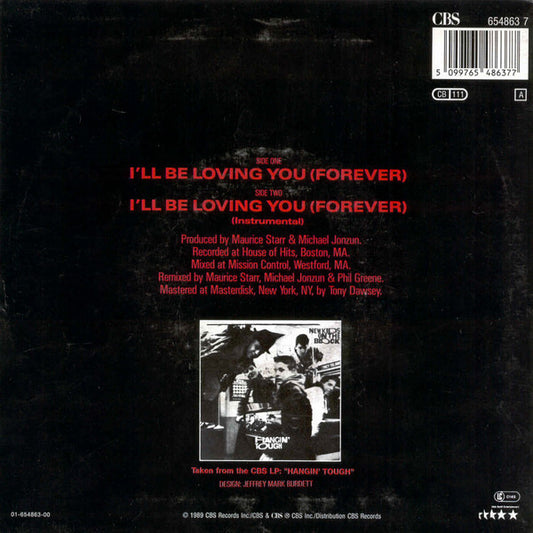New Kids On The Block : I'll Be Loving You (Forever) (7", Single)