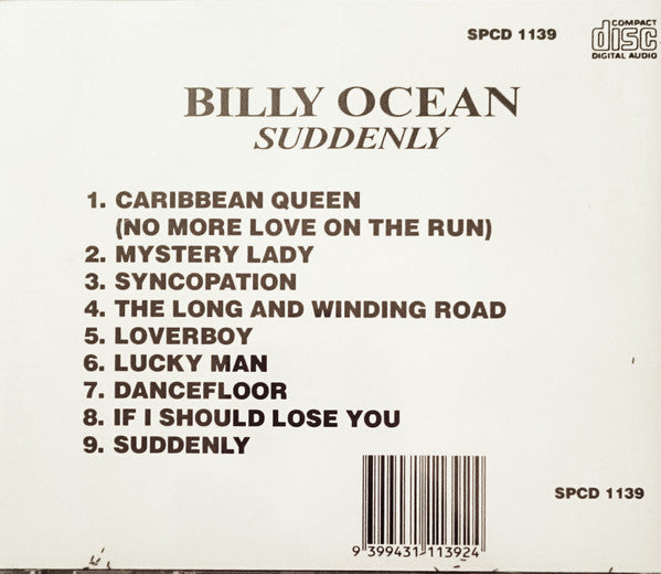 Billy Ocean : Suddenly (CD, Album)