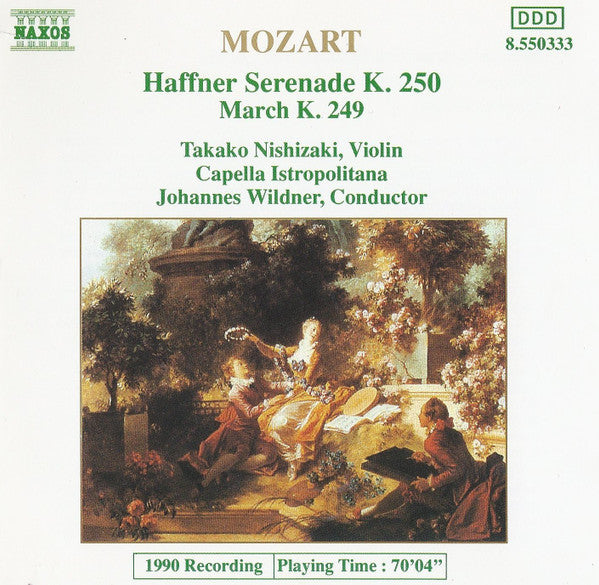 Wolfgang Amadeus Mozart, Takako Nishizaki, Capella Istropolitana, Johannes Wildner : Haffner Serenade K. 250 / March K. 249 (CD)