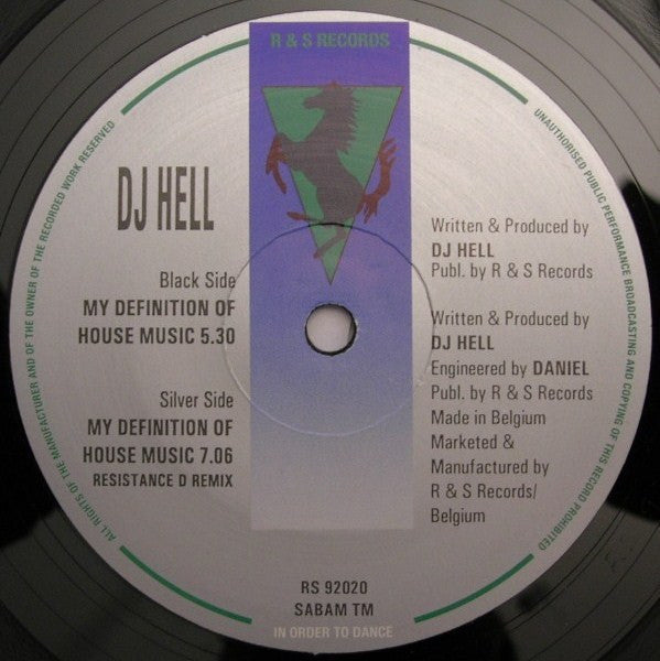 Hell : My Definition Of House Music (12", RE)