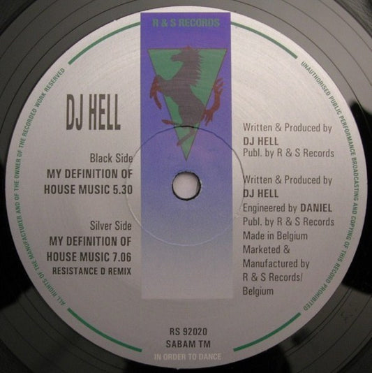 Hell : My Definition Of House Music (12", RE)