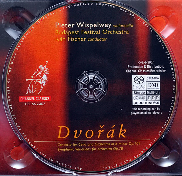 Pieter Wispelwey, Ivan Fischer, Budapest Festival Orchestra, Antonín Dvořák : Dvořák (SACD, Hybrid, Multichannel, Album, Dig)
