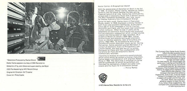 Various : Music From The Soundtrack - Stanley Kubrick's "Orange Mécanique" (CD, Album, Comp, RE)