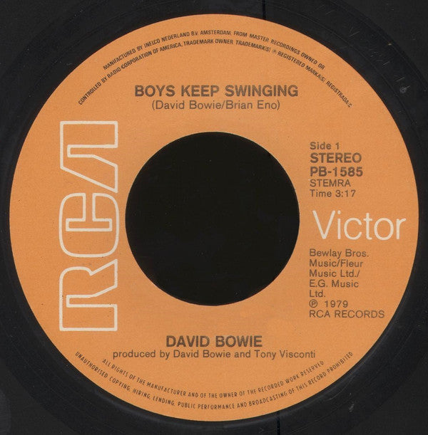 David Bowie : Boys Keep Swinging (7", Single)