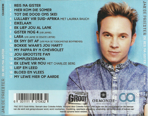 Jak de Priester : Ek Reis Na Gister (CD, Album)