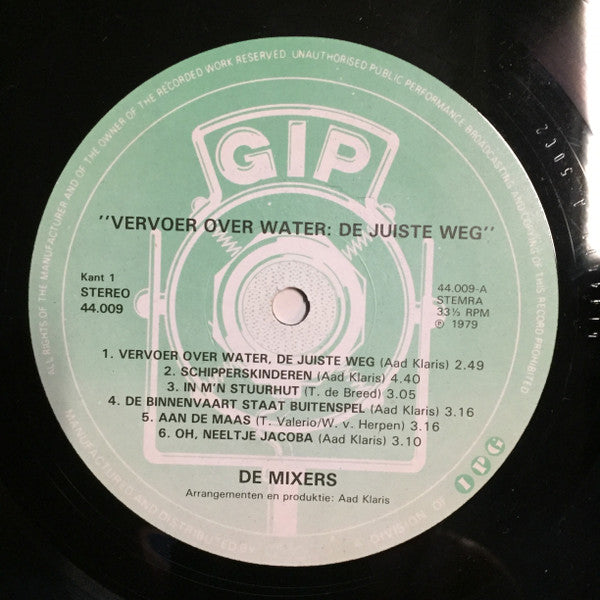 De Mixers (2) : Vervoer Over Water: De Juiste Weg (LP)