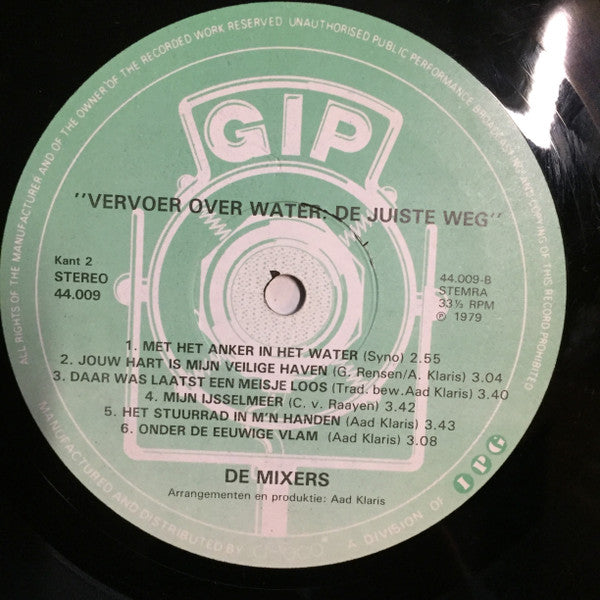 De Mixers (2) : Vervoer Over Water: De Juiste Weg (LP)