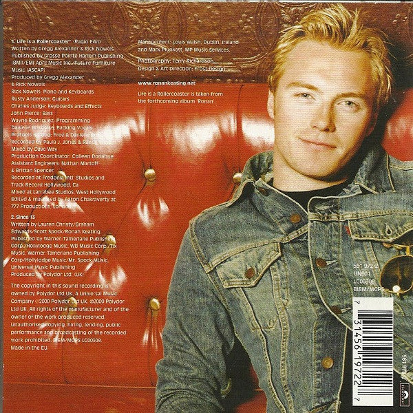 Ronan Keating : Life Is A Rollercoaster (CD, Single)