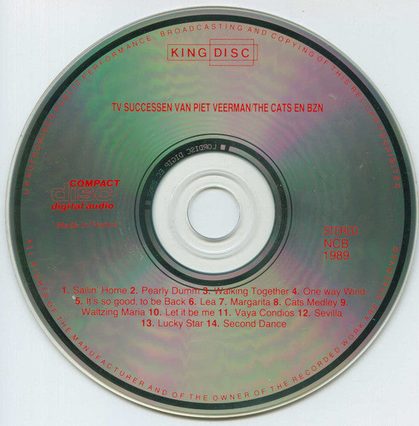 Unknown Artist :  Tv Successen Van Piet Veerman The Cats En BZN (CD, Comp)